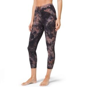 Lululemon Unlimit High-Rise Legging 23" Grey & Pink Diamond Dye Nulu Sz 4